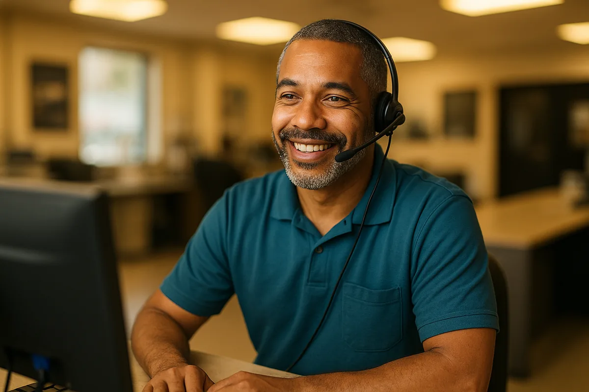 Mo Better Garage dispatcher answering calls 24/7