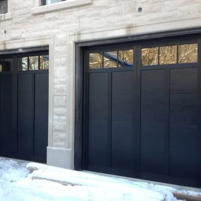 Carriage-style residential garage door